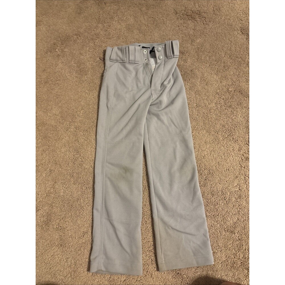 Boys Grey Easton Baseball Pants Size XS